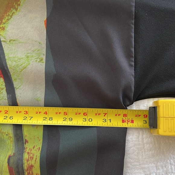 Artful Home NWOT Lumen Top & Scarf by Andrea Geer, Olive/Fuchsia Brush, L/XL - Picture 7 of 15